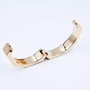 Fendi Jewelry - Fendi FF Logo Geometric Heavy Metallic Cuff Bangle Fendi Jewelry - Fendi FF Logo Geometric Heavy Metallic Cuff Bangle
